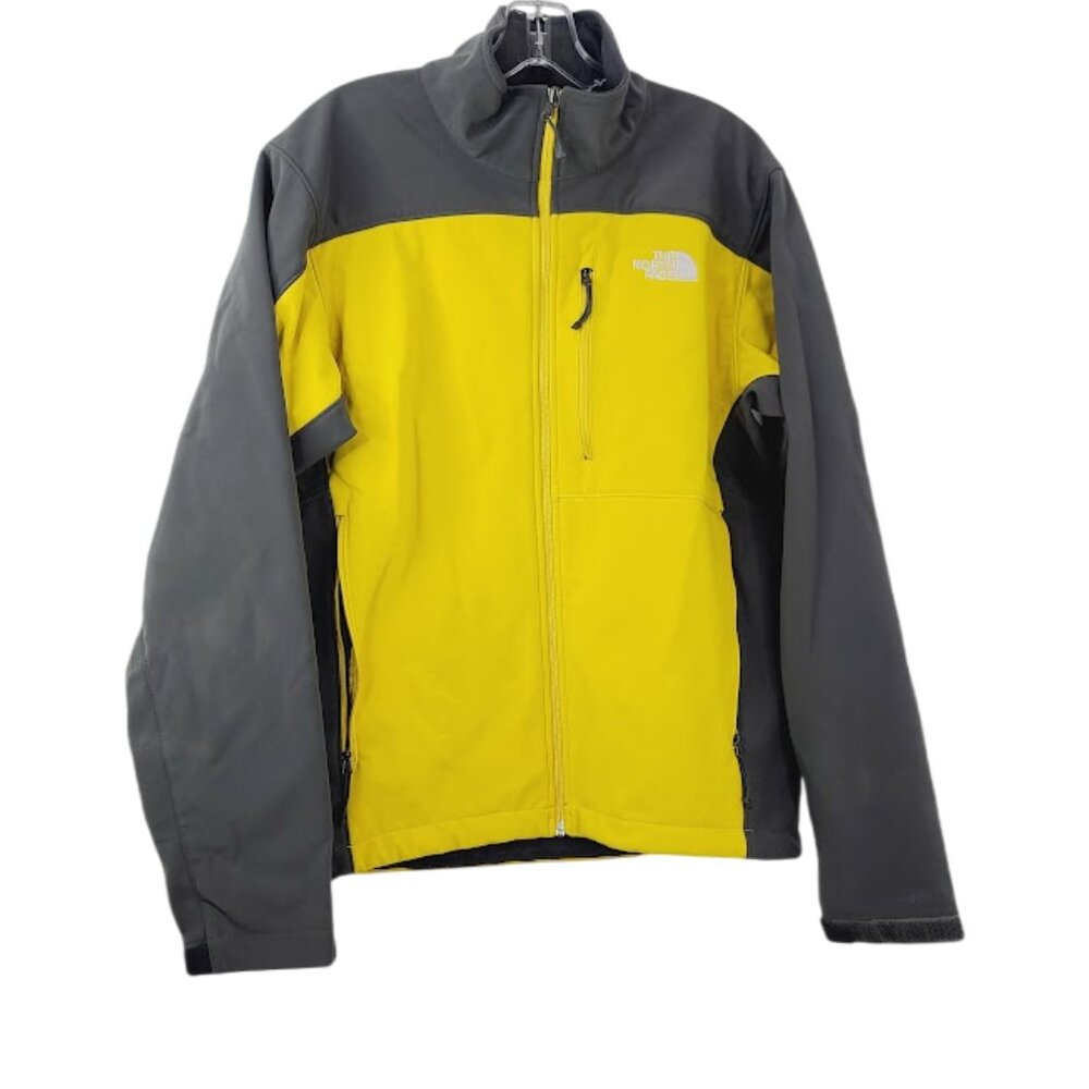 The North Face Men's Black Yellow Bionic Outdoor‎ Mountain Shell  Snow Jacket M